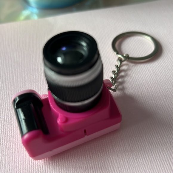 🆕 NEW Led Camera Flashing Camera Key Ring for Keys Pompom Bags - Picture 7 of 13